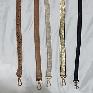 Set of 5 Stylish Bag Straps, Incl 4 That Are Adjustable